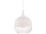 Nuvo Lighting Stellar LED Glass Pendant with White to Clear Glass