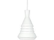 Nuvo Lighting Vortex 1 Light Mini Pendant w White Opal Glass