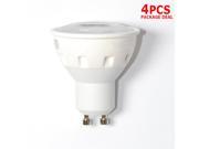 4 Pack High Quality LED 6W GU10 MR16 PAR16 Warm White 400LM Flood Light Bulb