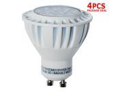 4 Pack High Quality LED 7.5W GU10 MR16 PAR16 Daylight 650LM Flood Light Bulb