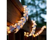 18 Garland Lights 600 Clear Lamps White Wire