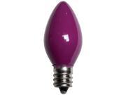 25 Bulbs C7 Opaque Purple 5 Watt lamp