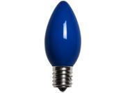 25 Bulbs C9 Opaque Blue 7 Watt lamp