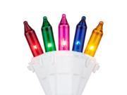 50 Multi Color Mini Lights Lamp Lock White Wire 4 Spacing
