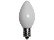 25 Bulbs C7 Opaque White 5 Watt lamp