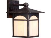 Canyon 1 LT 7 Outdoor Wall Fixture w Honey Stained Glass