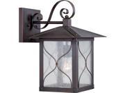 Vega 1 LT 11 Outdoor Wall Fixture w Clear Seed Glass