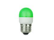 SUNLITE Green 0.5w Tubular T10 Medium Screw In Base Light Bulb