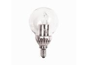 Ushio LED 3 Watt 120V 2700K G16.5 E12 Base Utopia Globe Light Bulb