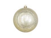 8 Champagne Shiny Mercury Shatterproof Ball Christmas Ornament