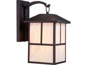 Tanner 1 LT 10 Outdoor Wall Fixture w Honey Stained Glass