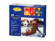 25 Transparent Multi Color C9 Lights 25Ft. Christmas Set