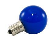 25PK G30 Globe LED 0.5W FROSTED GLASS 120V E12 BLUE Dimmable