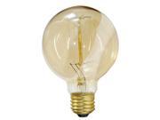 Globe G30 40w Antique Vintage Style 3.3in Diameter Squirrel Cage filament bulb
