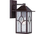 Stanton 1 LT 6 Outdoor Wall Fixture w Clear Seed Glass