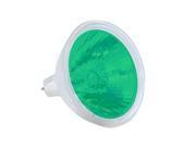 EXT G Platinum MR16 50w 12v Green Color w Front Glass GU5.3 Halogen Light Bulb