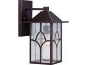 Stanton 1 LT 8 Outdoor Wall Fixture w Clear Seed Glass
