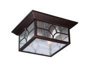 Stanton 2 LT Outdoor Flush Fixture w Clear Seed Glass