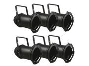 6x Black PAR 56 Lighting CAN Stage Theatre PAR56 Light 6x Black PAR 56 Lighting CAN Stage Theatre PAR56 Light