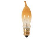 Satco S3243 7.5W 120V CA5 Frost Yellow E12 Candelabra Base Incandescent bulb Satco S3243 7.5W 120V CA5 Frost Yellow E12 Candelabra Base Incandescent bulb