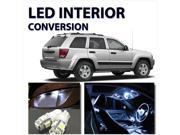 Jeep Grand Cherokee 2005 2009 High Performance 8pc LED Interior Kit WHITE HID Color