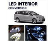 Bright WHITE LED Lights Interior 9pc Package for Mazda 5 2006 2010