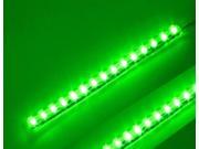 Green 15cm 6 inch PVC LED Strip 15 LED Waterproof Flexible pre wired 2 Pack