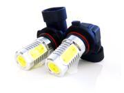 AGT 9006 6W LED Light Bulbs High Output Pure White 6000K HID Color Pack of 2