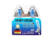 Genssi H7 Super White 5900K HID Xenon Halogen Bulbs Pack of 2
