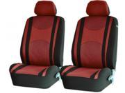 Classic Mesh Net Red Black Front Lowback Airbag Compatible Seat Covers Set Universal