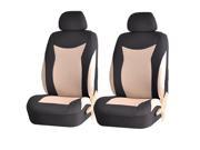 Speed Racing 184 Style Beige Black Front Low Back Airbag Compatible Seat Covers Set Universal