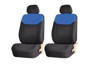 Elegant Style 186 Blue Black Front Low Back Airbag Compatible Seat Covers Set Universal