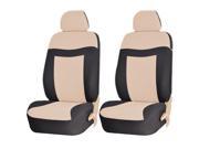 Elegance Style 187 Beige Black Low Back Airbag Compatible Seat Covers Set Universal
