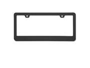 1 Piece Black Plain Standard Size Metal License Plate Frame Universal