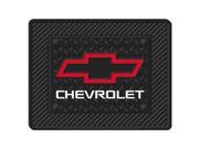 Chevy Chevrolet Red Bowtie 1pc Black Rubber Universal Car Truck Utility Floor Mat