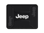 Jeep Elite Style 1pc Front Black Rubber Universal Car Truck Utility Floor Mat