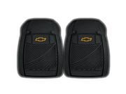 Chevy Chevrolet All Weather 2pc Front Black Rubber Universal Car Truck Floor Mats Set