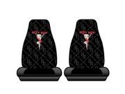 Betty Boop Chainlink Highback Front Bucket Seat Covers Set Universal Fit