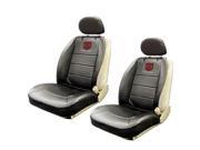Dodge Logo Lowback Black Synthetic Leather Seat Covers Set Airbag Compatible Universal Fit