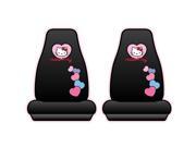 Hello Kitty Hearts Highback Front Bucket Seat Covers Set Universal Fit