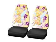 Tinkerbell Dreamland Highback Front Black Bucket Seat Covers Set Universal Fit