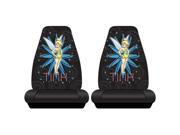 Tinkerbell Tink Highback Front Black Bucket Seat Covers Set Universal Fit