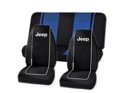 Black Jeep High Back Seat Covers Blue Mesh Net Bench Seat Covers Set Universal