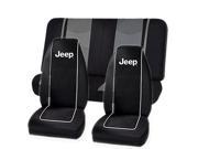 Black Jeep High Back Seat Covers Gray Mesh Net Bench Seat Covers Set Universal