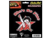 Betty Boop Black Red Silver Star She s So Fine Holographix Auto Decal