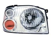 Nissan 2001 2004 Frontier Xe Headlight Assembly Aluminum Bezel Pair