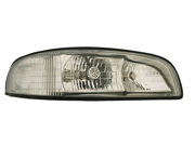 Buick 1997 1999 Lesabre Headlight Assembly With Out Corner Light Driver Side Left Bulb Not Included