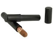 2 Le Tube Single Cigar Tubes BLACK telescoping 6 8 crush proof Travel holder cases 50 ring size