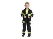 Kids Jr Kids Firefighter Costume Black 4 6