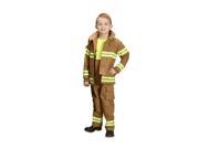 Kids Jr Firefighter Costume Tan 8 10